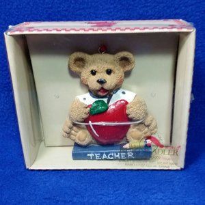 Bear Teacher Ornament Holly Bearies Collection Kurt S Adler Gift For Teacher